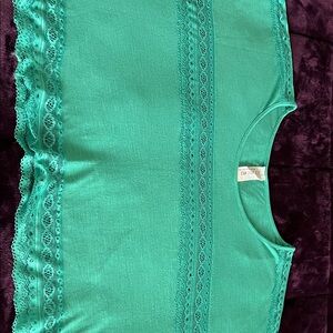 Free People Emerald Green Top